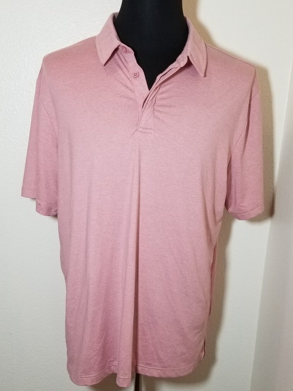 01. Algo Performance Mens XL Rose Short Sleeve‎ Golf Polo Shirt Activewear City